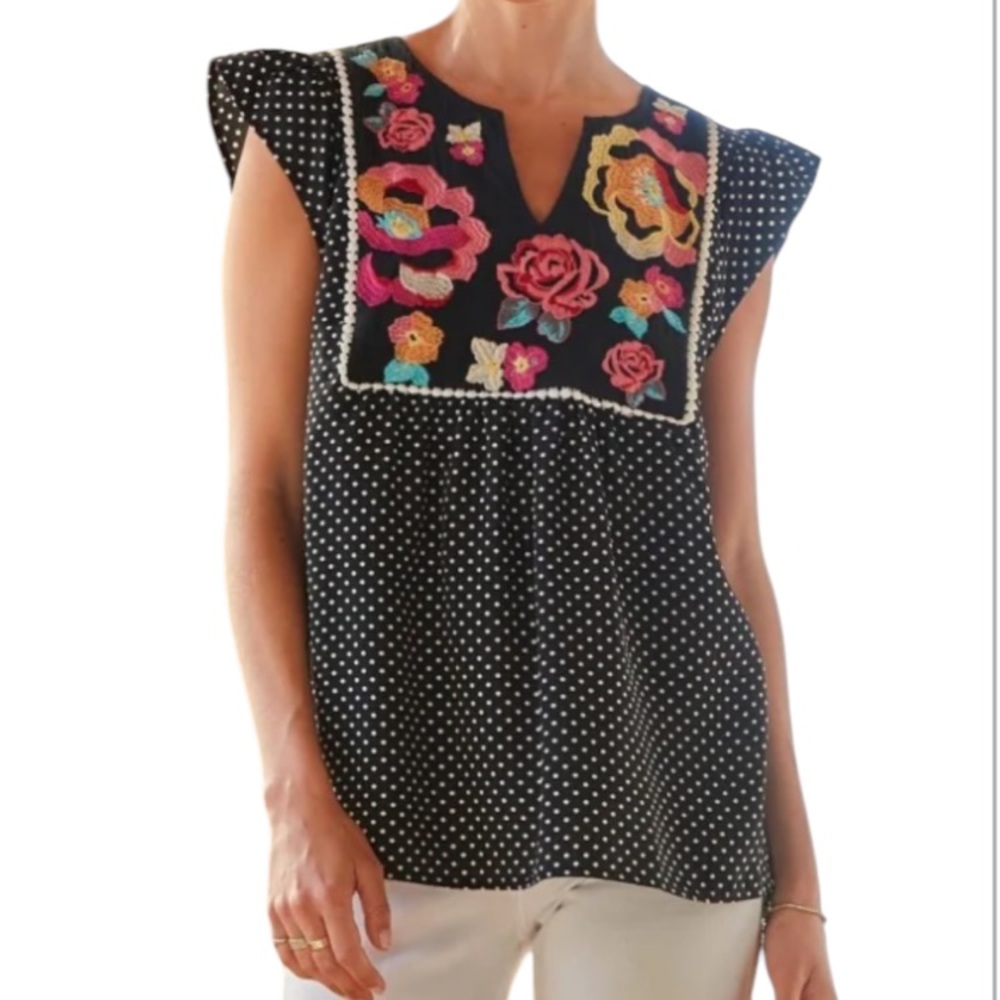Savanna Jane embroidered blouse